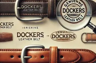 How to identify genuine Dockers leather belts?